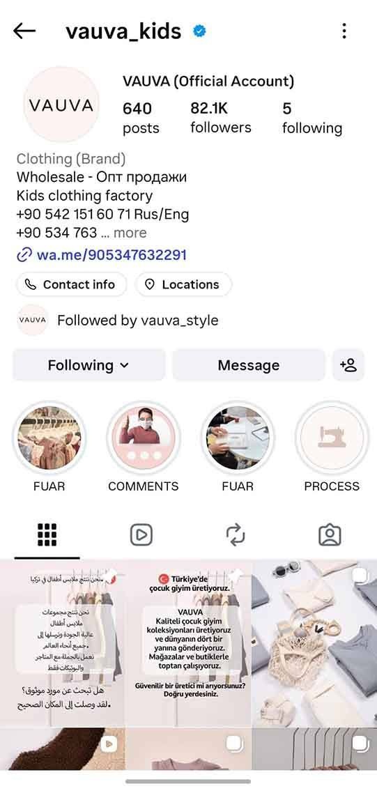VAUVA Instagram